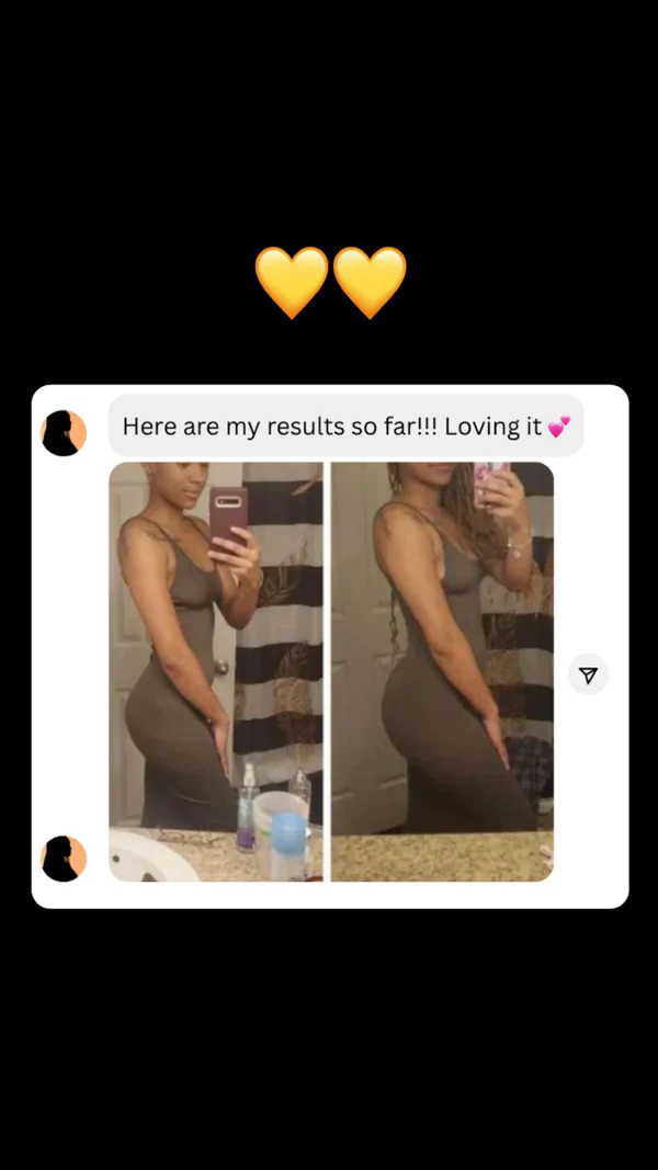 Real customer sharing their Amua Vitaldrops results